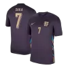 Camiseta SAKA #7 Inglaterra Euro 2024 Segunda Equipación Visitante Hombre - Versión Hincha - camisetasfutbol