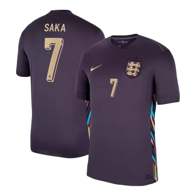 Camiseta SAKA #7 Inglaterra Euro 2024 Segunda Equipación Visitante Hombre - Versión Hincha - camisetasfutbol