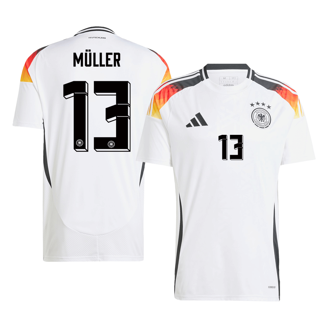 Camiseta MÜLLER #13 Alemania Euro Primera Equipación Local Hombre - Versión Hincha - camisetasfutbol