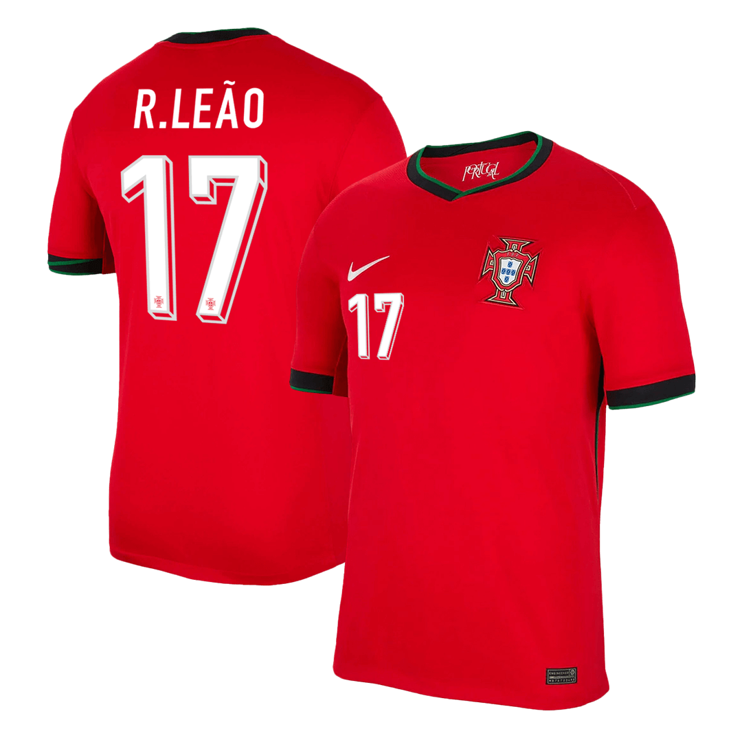 Camiseta R.LEÃO #17 Portugal Euro Primera Equipación Local Hombre - Versión Hincha - camisetasfutbol
