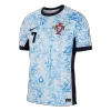 Camiseta RONALDO #7 Portugal Euro 2024 Segunda Equipación Visitante Hombre - Versión Hincha - camisetasfutbol