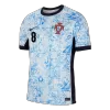 Camiseta B.FERNANDES #8 Portugal Euro 2024 Segunda Equipación Visitante Hombre - Versión Hincha - camisetasfutbol