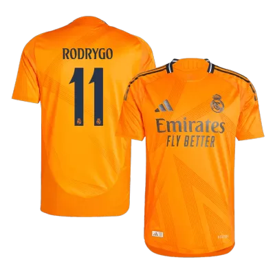 Camiseta Auténtica RODRYGO #11 Real Madrid 2024/25 Segunda Equipación Visitante Hombre - Versión Jugador - camisetasfutbol