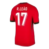 Camiseta R.LEÃO #17 Portugal Euro 2024 Primera Equipación Local Hombre - Versión Hincha - camisetasfutbol