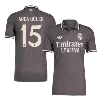 Camiseta Auténtica ARDA GÜLER #15 Real Madrid 2024/25 Tercera Equipación Hombre - Versión Jugador - camisetasfutbol