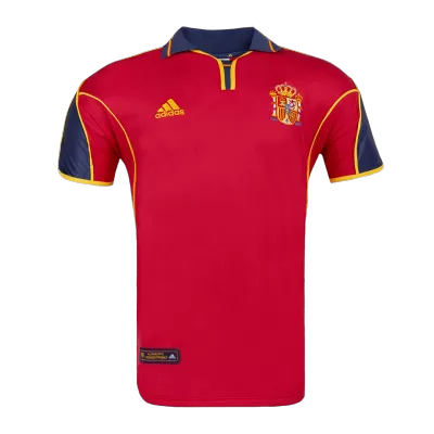 Camiseta Retro 2000 España Primera Equipación Local Hombre - Versión Hincha - camisetasfutbol