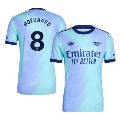 Camiseta Auténtica ØDEGAARD #8 Arsenal 2024/25 Tercera Equipación Hombre - Versión Jugador - camisetasfutbol