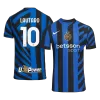 Camiseta Auténtica LAUTARO #10 Inter de Milán 2024/25 Primera Equipación Local Hombre - Versión Jugador - camisetasfutbol