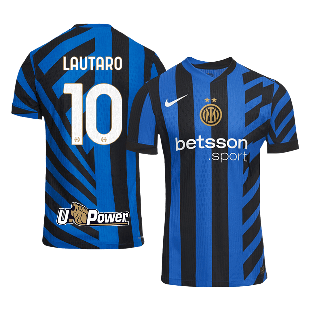 Camiseta Auténtica LAUTARO #10 Inter de Milán Primera Equipación Local Hombre - Versión Jugador - camisetasfutbol