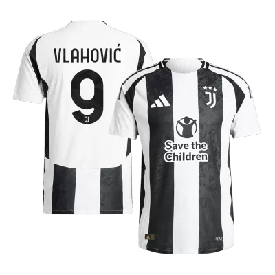 Camiseta Auténtica VLAHOVIĆ #9 Juventus 2024/25 Primera Equipación Local Hombre - Versión Jugador - camisetasfutbol