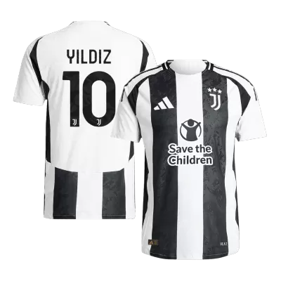 Camiseta Auténtica YILDIZ #10 Juventus 2024/25 Primera Equipación Local Hombre - Versión Jugador - camisetasfutbol