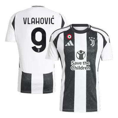 Camiseta VLAHOVIĆ #9 Juventus 2024/25 Primera Equipación Local Hombre - Versión Hincha - camisetasfutbol