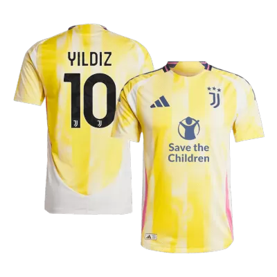 Camiseta Auténtica YILDIZ #10 Juventus 2024/25 Segunda Equipación Visitante Hombre - Versión Jugador - camisetasfutbol