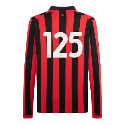 #125 AC  Camiseta Manga Larga AC Milan Aniversario de 125 Años 2024/25 Hombre - Versión Hincha - camisetasfutbol