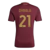 Camiseta DYBALA #21 Roma 2024/25 Primera Equipación Local Hombre - Versión Hincha - camisetasfutbol