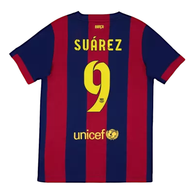 Camiseta Retro 2014/15 SUÁREZ #9 Barcelona Primera Equipación Local Hombre - Versión Hincha - camisetasfutbol