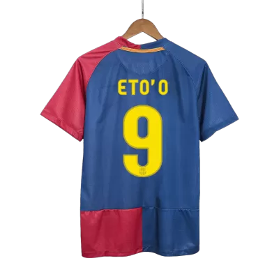 UCL Camiseta Retro 2008/09 ETO'O #9 Barcelona Primera Equipación Local Hombre - Versión Hincha - camisetasfutbol