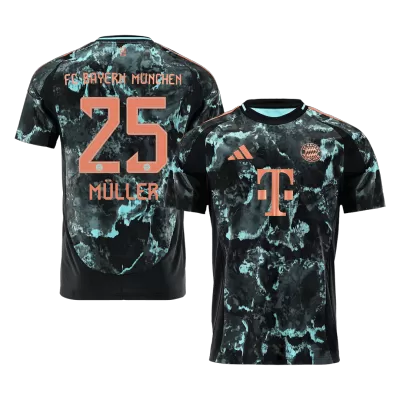 Camiseta MÜLLER #25 Bayern Munich 2024/25 Segunda Equipación Visitante Hombre - Versión Hincha - camisetasfutbol