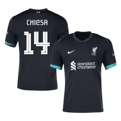 UCL Camiseta CHIESA #14 Liverpool 2024/25 Segunda Equipación Visitante Hombre - Versión Hincha - camisetasfutbol