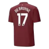 Camiseta DE BRUYNE #17 Manchester City Tercera Equipación - Versión Hincha - camisetasfutbol