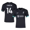 Camiseta CHIESA #14 Liverpool 2024/25 Segunda Equipación Visitante Hombre - Versión Hincha - camisetasfutbol