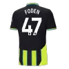 Camiseta FODEN #47 Manchester City 2024/25 Segunda Equipación Visitante Hombre - Versión Hincha - camisetasfutbol