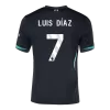 Camiseta LUIS DÍAZ #7 Liverpool Segunda Equipación - Versión Hincha - camisetasfutbol