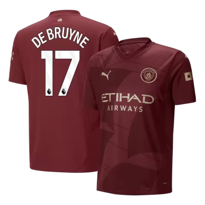 Camiseta DE BRUYNE #17 Manchester City Tercera Equipación - Versión Hincha - camisetasfutbol