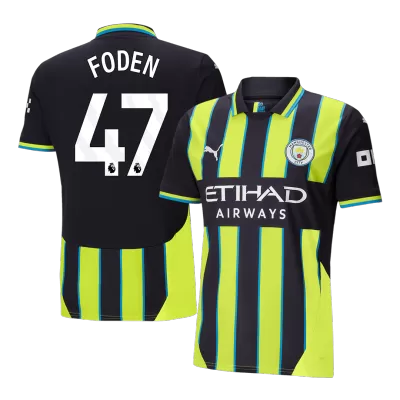 Camiseta FODEN #47 Manchester City 2024/25 Segunda Equipación Visitante Hombre - Versión Hincha - camisetasfutbol