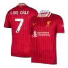Camiseta LUIS DÍAZ #7 Liverpool Primera Equipación - Versión Hincha - camisetasfutbol