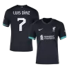 UCL Camiseta LUIS DÍAZ #7 Liverpool Segunda Equipación - Versión Hincha - camisetasfutbol