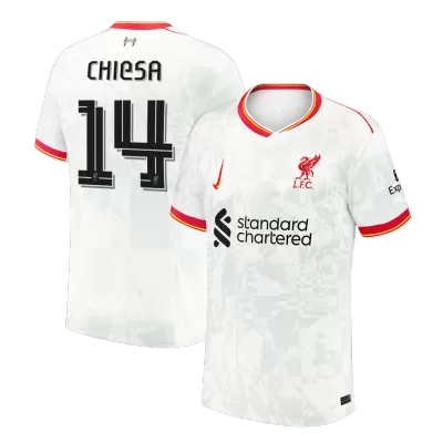 UCL Camiseta CHIESA #14 Liverpool 2024/25 Tercera Equipación Hombre - Versión Hincha - camisetasfutbol