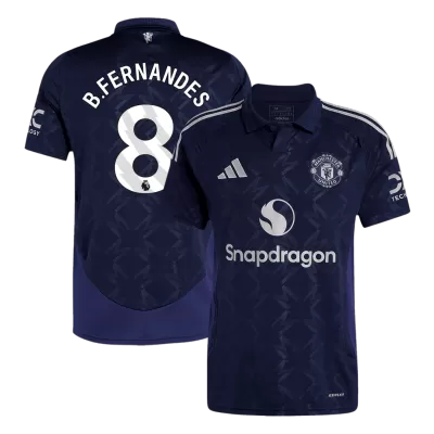 Camiseta B.FERNANDES #8 Manchester United Segunda Equipación - Versión Hincha - camisetasfutbol