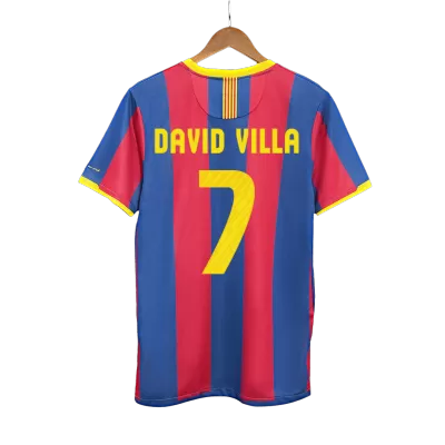 Camiseta Retro 2010/11 DAVID VILLA #7 Barcelona Primera Equipación Local Hombre - Versión Hincha - camisetasfutbol