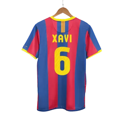 Camiseta Retro 2010/11 XAVI #6 Barcelona Primera Equipación Local Hombre - Versión Hincha - camisetasfutbol