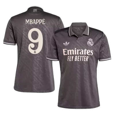 Calidad Premium Camiseta MBAPPÉ #9 Real Madrid 2024/25 Tercera Equipación Hombre - Versión Hincha - camisetasfutbol