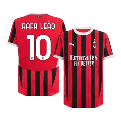 Camiseta Auténtica RAFA LEÃO #10 AC Milan 2024/25 Primera Equipación Local Hombre - Versión Jugador - camisetasfutbol