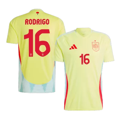 Camiseta RODRIGO #16 España Euro 2024 Segunda Equipación Visitante Hombre - Versión Hincha - camisetasfutbol