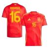 Calidad Premium Camiseta RODRIGO #16 España Euro 2024 Primera Equipación Local Hombre - Versión Hincha - camisetasfutbol