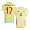 Camiseta WILLIAMS JR. #17 España Euro 2024 Segunda Equipación Visitante Hombre - Versión Hincha - camisetasfutbol