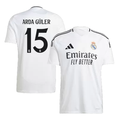 Calidad Premium Camiseta ARDA GÜLER #15 Real Madrid 2024/25 Primera Equipación Local Hombre - Versión Hincha - camisetasfutbol