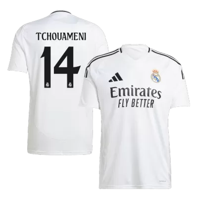 Calidad Premium Camiseta TCHOUAMENI #14 Real Madrid 2024/25 Primera Equipación Local Hombre - Versión Hincha - camisetasfutbol