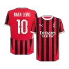 UCL Camiseta Auténtica RAFA LEÃO #10 AC Milan 2024/25 Primera Equipación Local Hombre - Versión Jugador - camisetasfutbol