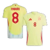 Camiseta FABIÁN #8 España Euro 2024 Segunda Equipación Visitante Hombre - Versión Hincha - camisetasfutbol