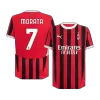 Camiseta Auténtica MORATA #7 AC Milan 2024/25 Primera Equipación Local Hombre - Versión Jugador - camisetasfutbol