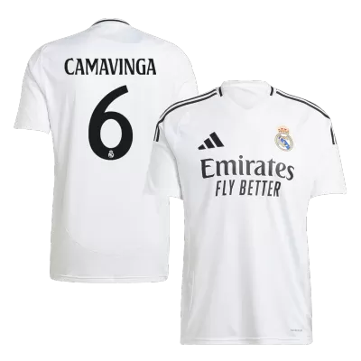 Calidad Premium Camiseta CAMAVINGA #6 Real Madrid 2024/25 Primera Equipación Local Hombre - Versión Hincha - camisetasfutbol