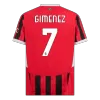 Camiseta GIMENEZ #7 AC Milan 2024/25 Primera Equipación Local Hombre - Versión Hincha - camisetasfutbol