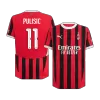 UCL Camiseta Auténtica PULISIC #11 AC Milan 2024/25 Primera Equipación Local Hombre - Versión Jugador - camisetasfutbol