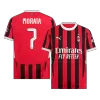 UCL Camiseta MORATA #7 AC Milan 2024/25 Primera Equipación Local Hombre - Versión Hincha - camisetasfutbol