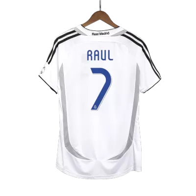 Camiseta Retro 2006/07 RAUL #7 Real Madrid Primera Equipación Local Hombre - Versión Hincha - camisetasfutbol